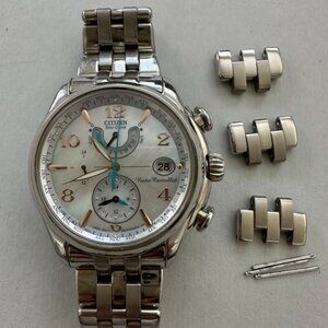 Citizen mother of pearl and rose gold watch